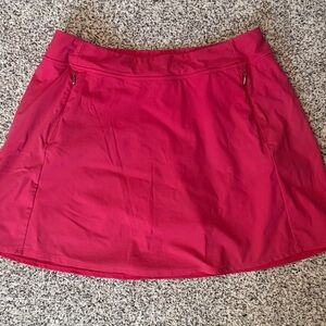 RLX Ralph Lauren Fuchsia Golf Skirt with Zip Pockets